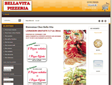 Tablet Screenshot of bellavitapizza.fr